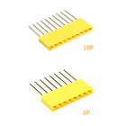 60pcs Colored 2.54mm Single Row Straight Pin Header 11mm Long Pin Socket PCB Connector