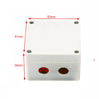 Lighting Cable Wiring Project Junction Box 83*81*56mm Plastic Enclosure with Connectors Waterproof