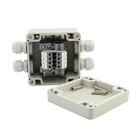 Waterproof Plastic Junction Box 83*81*56mm Electric Distribution Enclosure with Din Rail Terminals